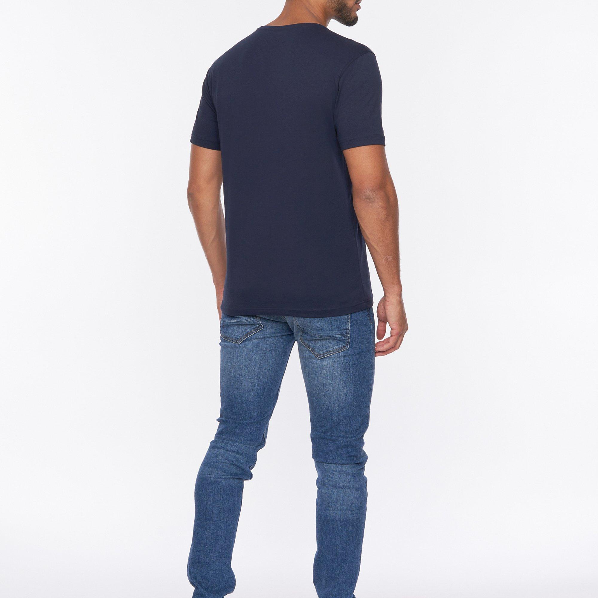 Crosshatch CH Flocked T Shirt Mens