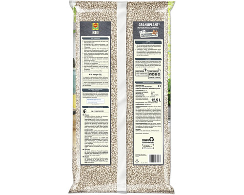 Granuplant Kamerplantenkorrels COMPO BIO 12,5 L 100% Natuurlijk Puimsteen Duurzaam Geëxpandeerd Klei Alternatief
