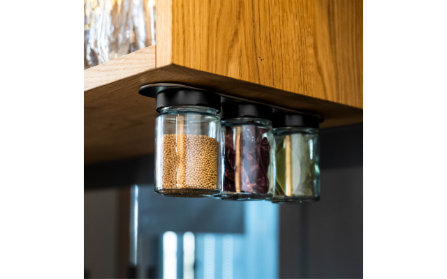 Silwy Feinkost-Magnetgläser 3er-Set inkl. Metallleiste 192 ml
