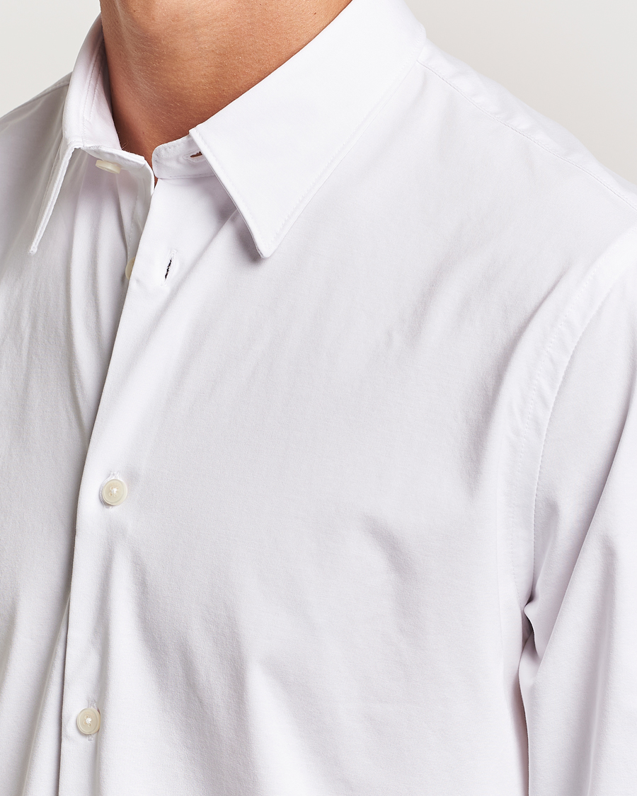 NN07 Elian Mercerized Cotton Shirt White