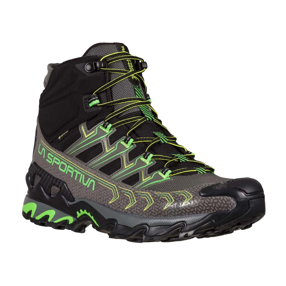 La Sportiva ULTRA RAPTOR II MID GTX - Chaussures randonné Homme metal/flash green