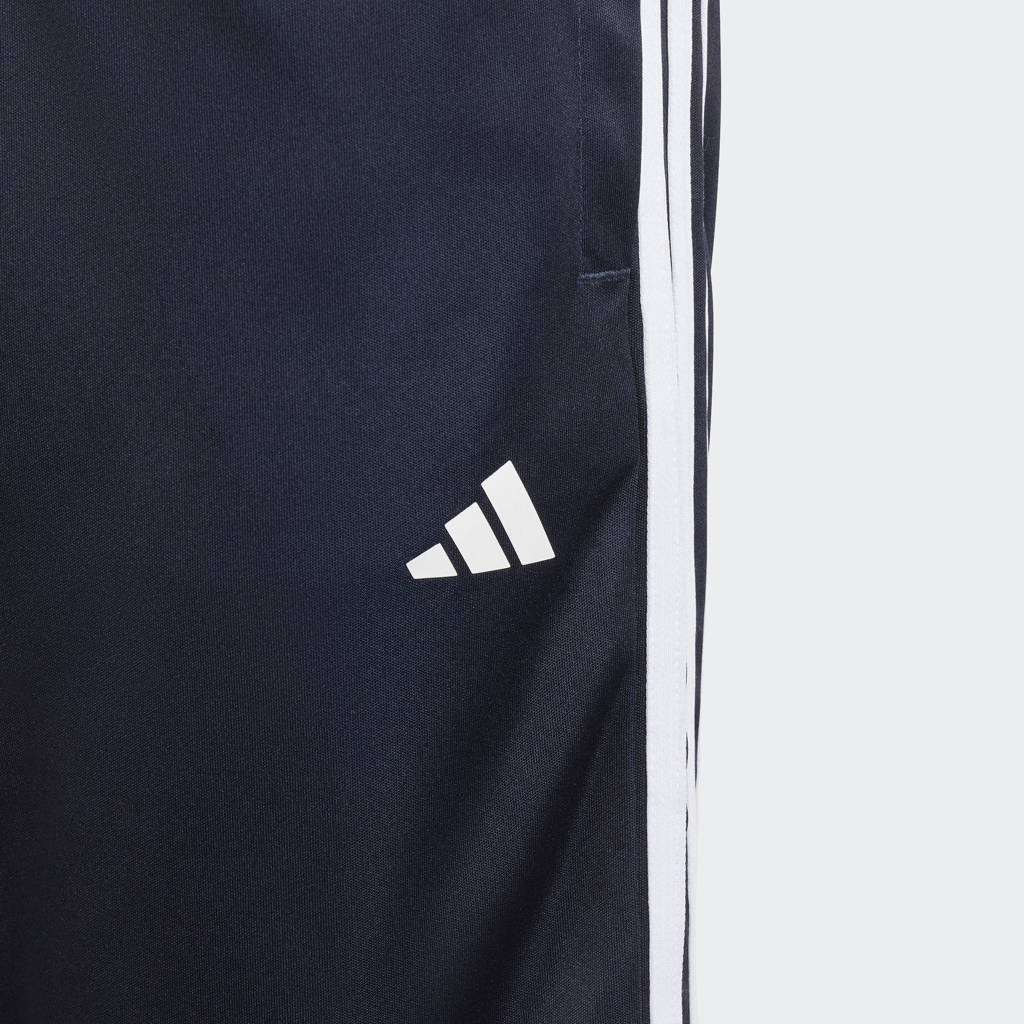 adidas regular fit casual short met logo donkerblauw/wit