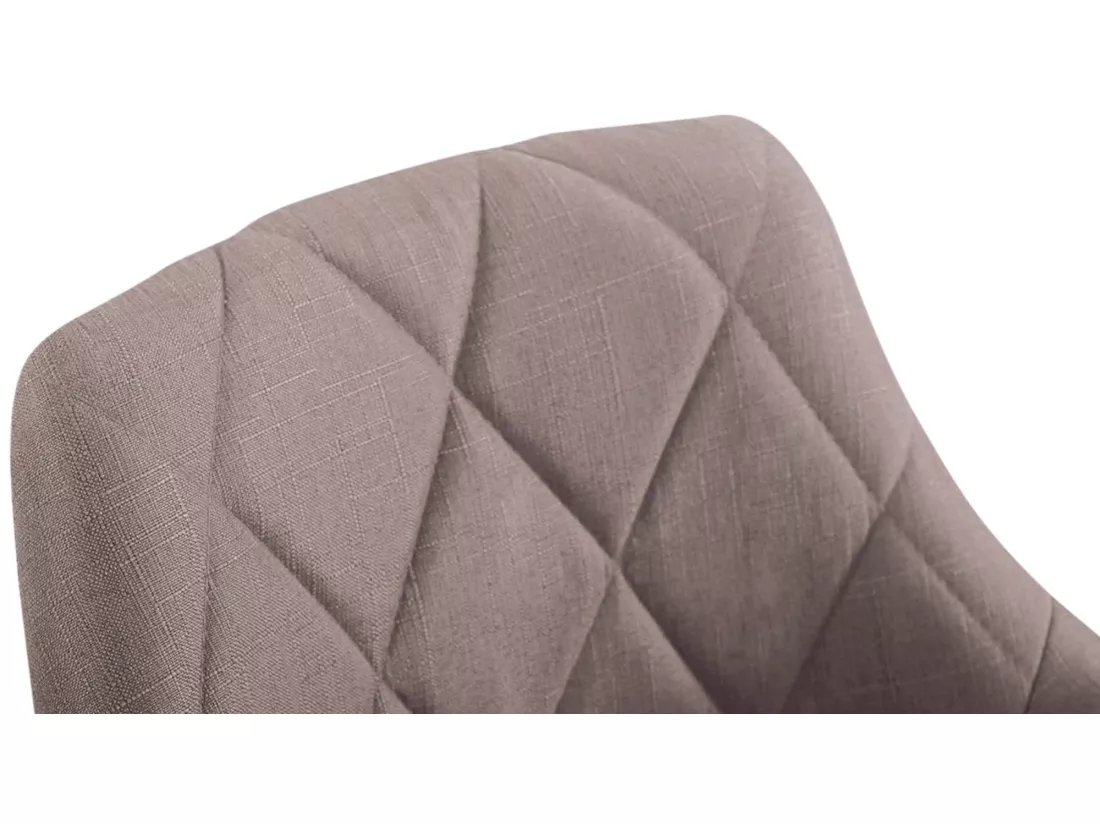 Tabouret de bureau - Tissu - Taupe - Lazio