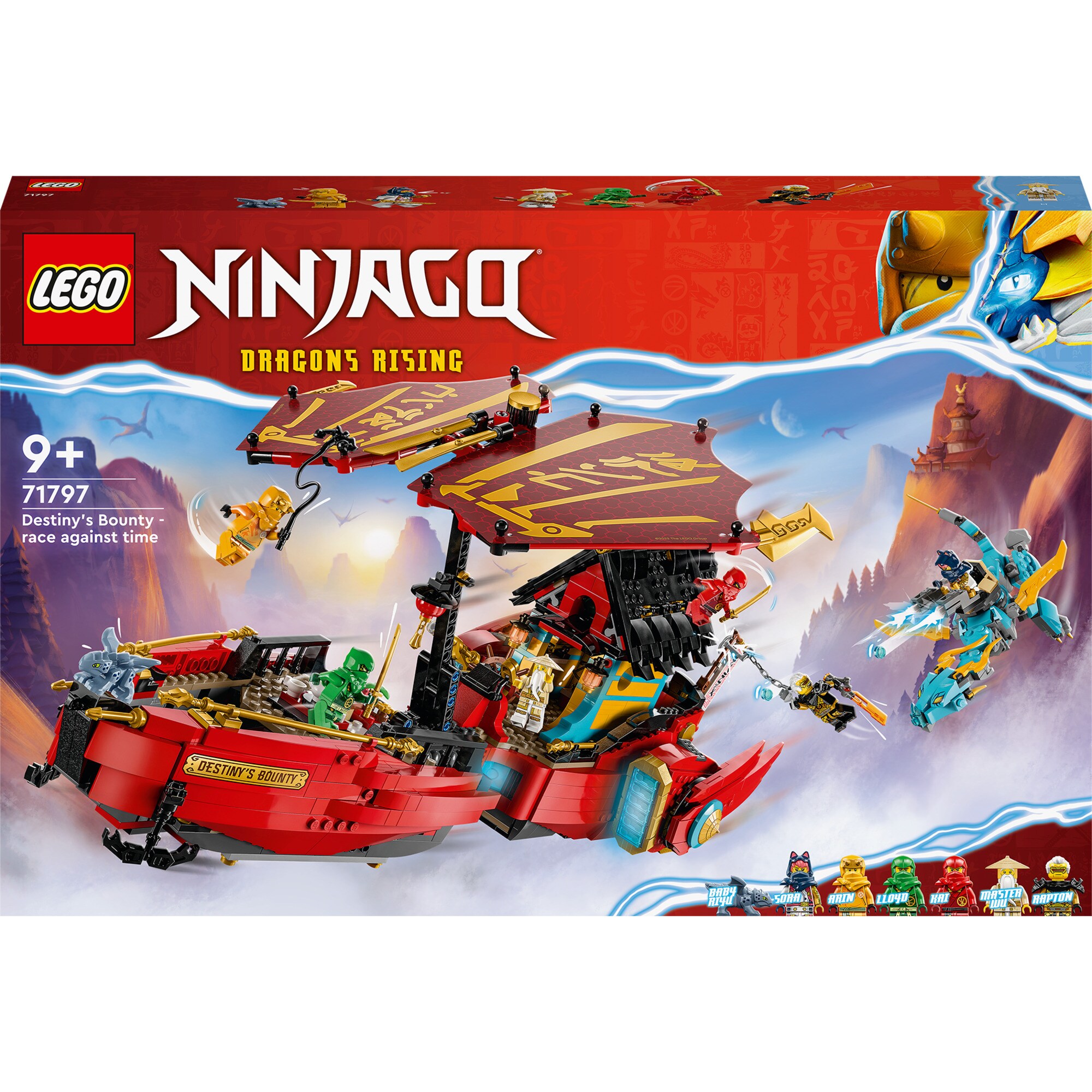 LEGO Konstruktionsspielzeug Ninjago Ninja-Flugsegler im Wettlauf mit der Zeit