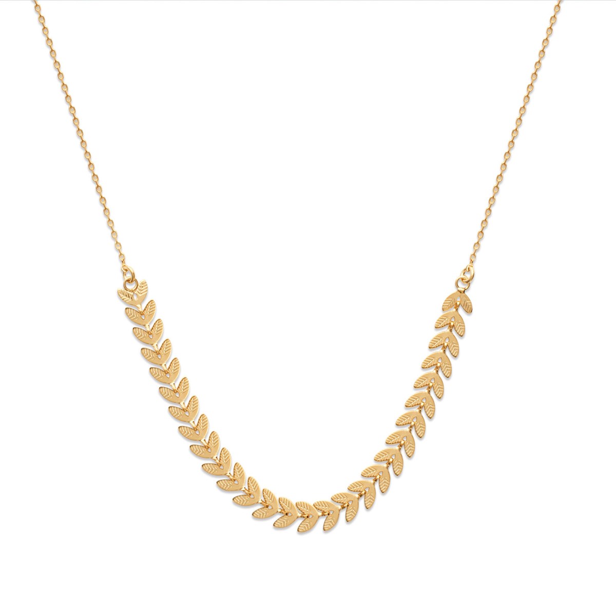 Collier Brillaxis feuillage chic