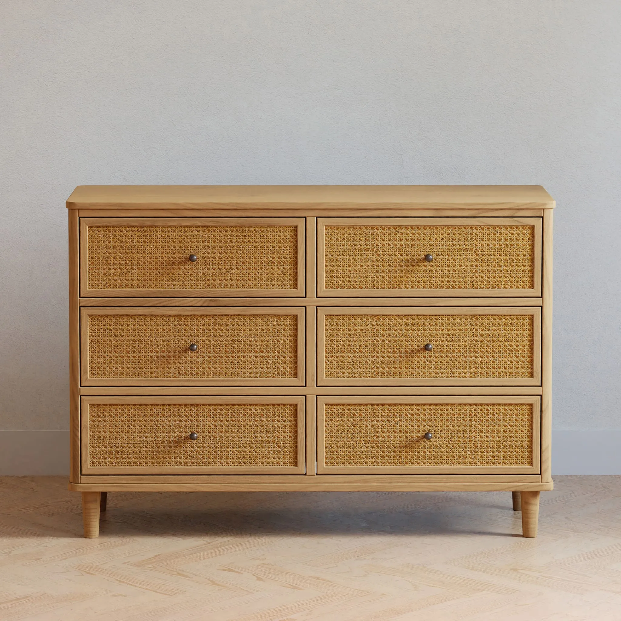 DaVinci Bureau 6 Tiroirs Marin - Miel et Rotin