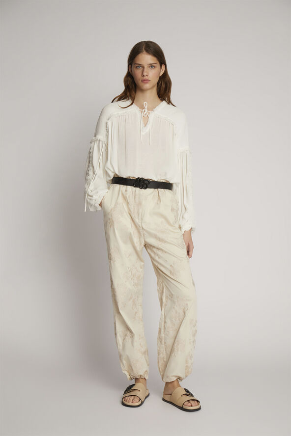 MUNTHE OBSERVATION Ecovero Viscose Blend Blouse White