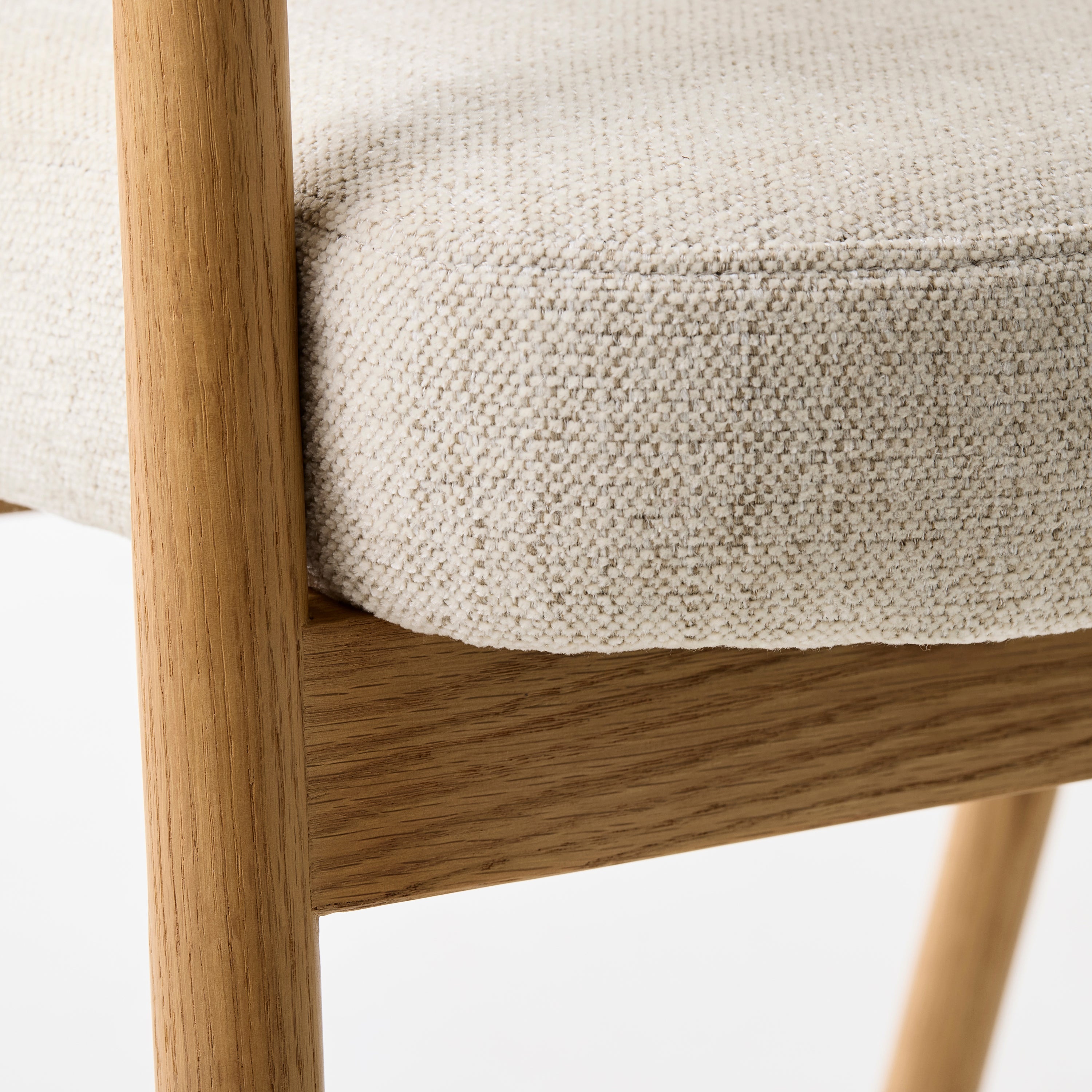 by fonQ Pucca Eetkamerstoel - Licht Eiken - Beige