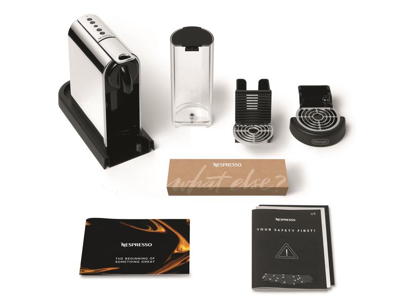 De'Longhi Kaffeemaschine Nespresso CitiZ Platinum EN220.M S Elegante Nespressomaschine der Original Line mit Heisswasser-Funktion