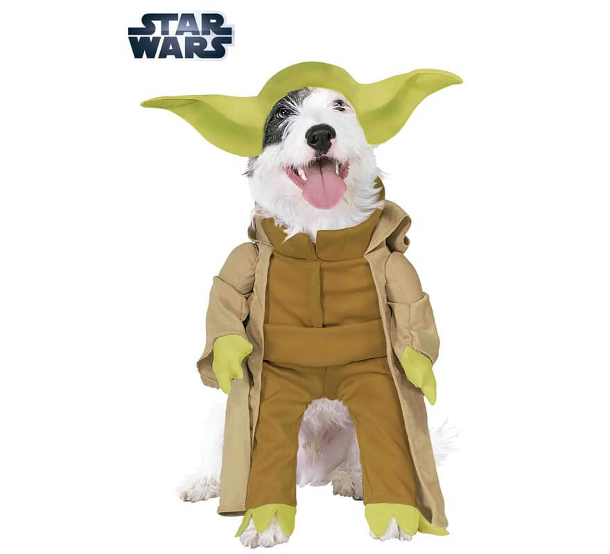 Fantasia de luxo do Yoda de Star Wars para cães
