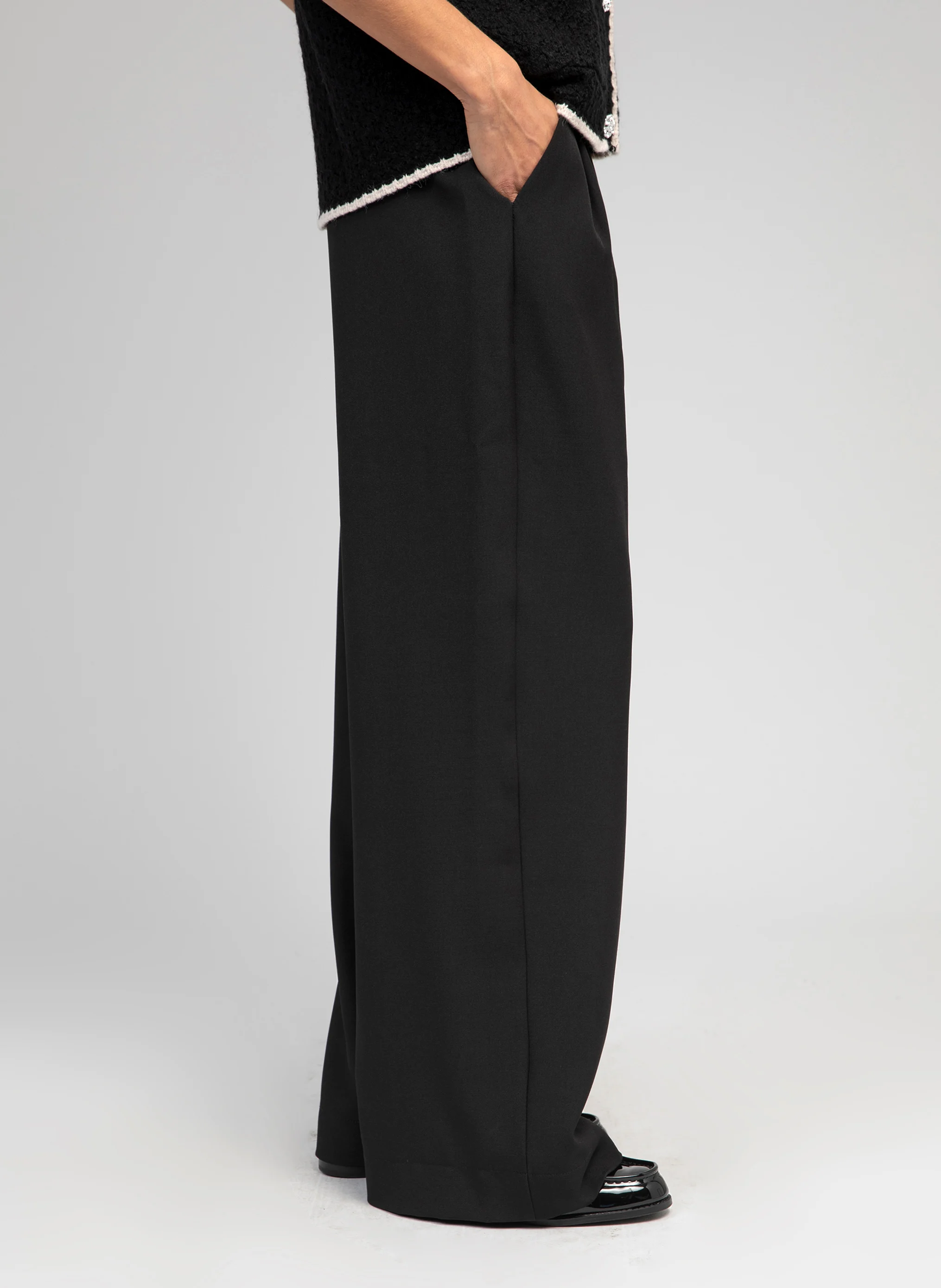 PEPINA - Pantalon large | Noir