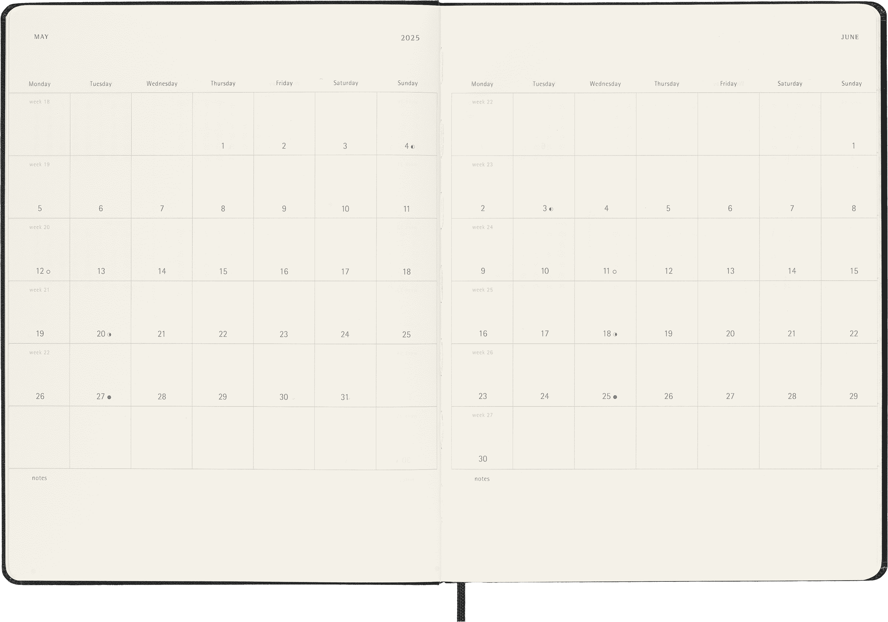 Classic Planner 2025 XL Weekly, hard cover, 12 months