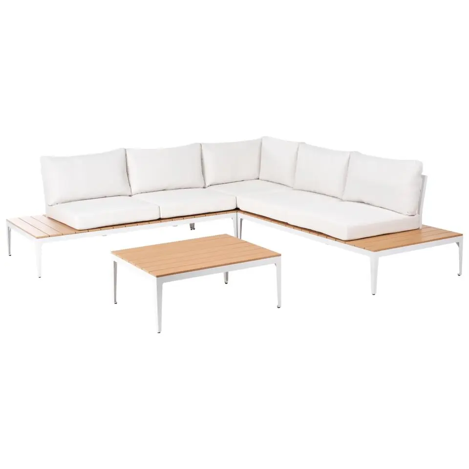 POSITANO - Loungeset 5-zits - Off-white - Aluminium