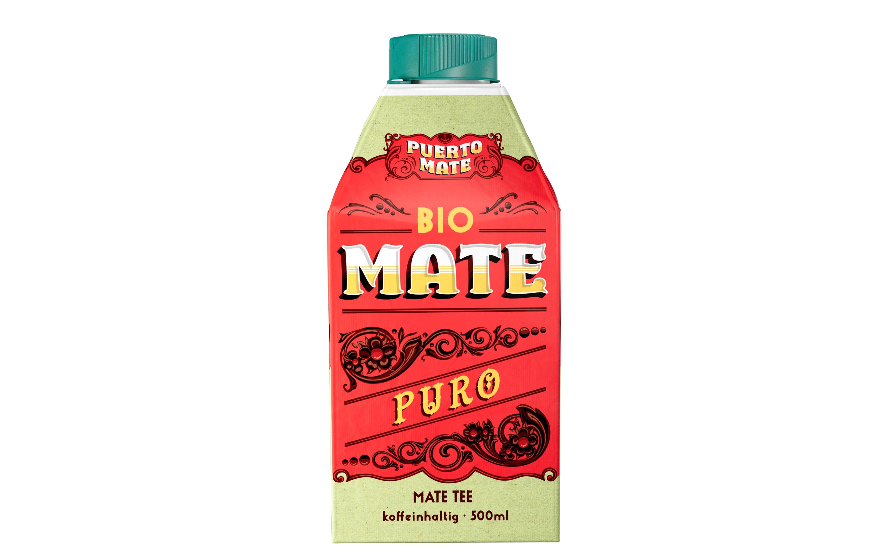 Bio – Mate Puro 8 x 0.5 lKoffeinhaltiges Erfrischungsgetränk aus Mate-Tee