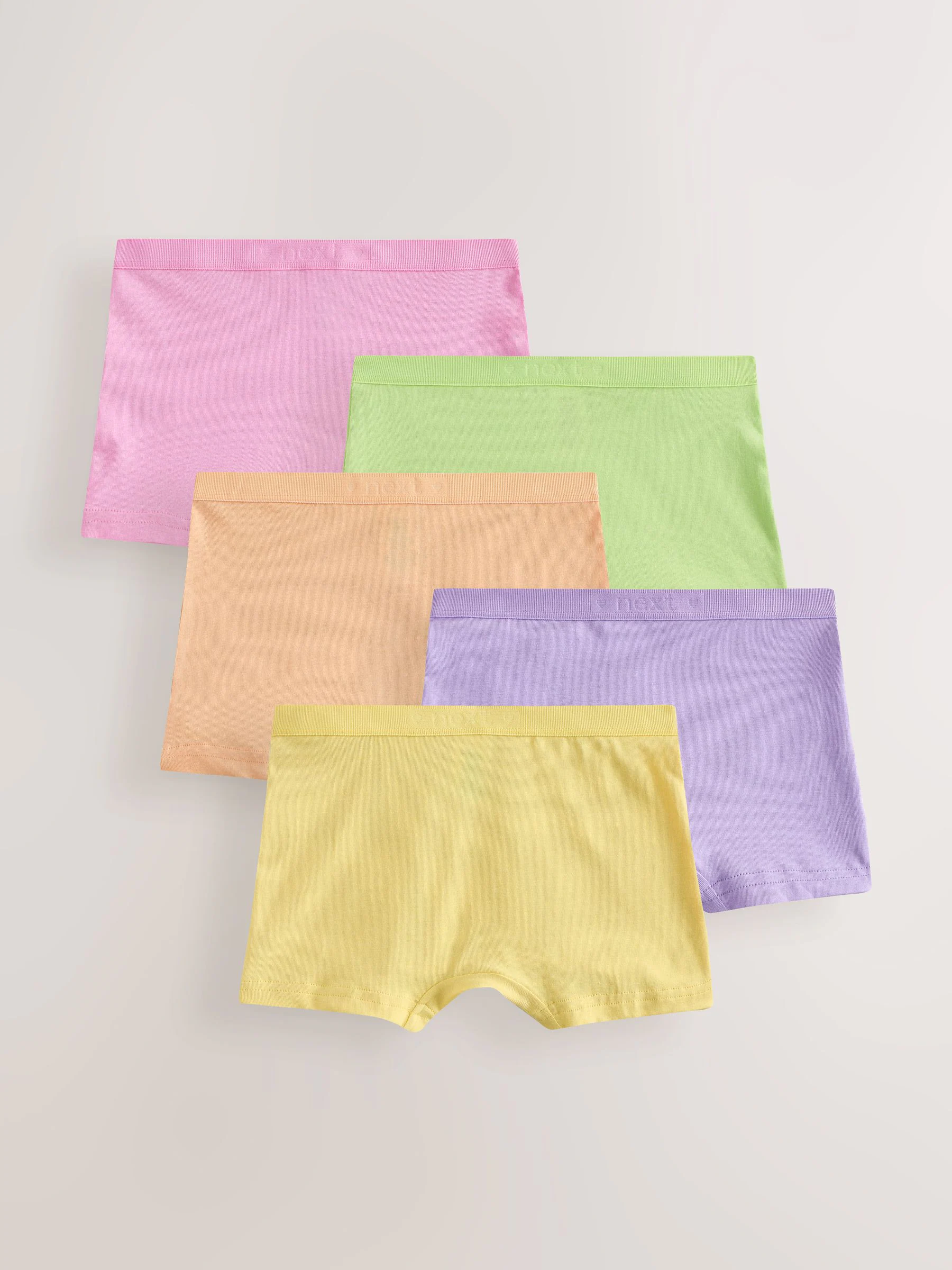 Pastelkleurig - Short Briefs 5 Pack (2-16yrs)