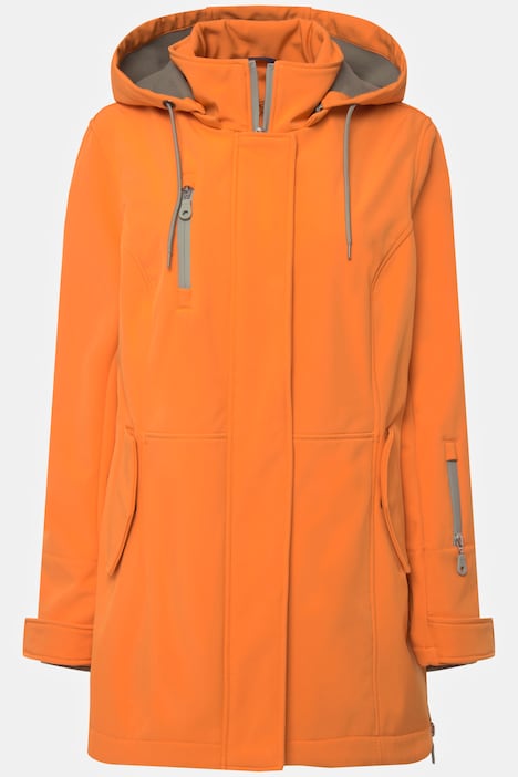Softshell-Jacke, wasserabweisend, Kapuze