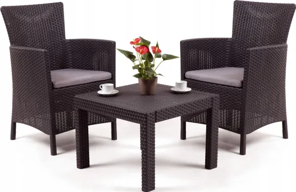 Allibert 216777, Grafit, 2 sæde(r), Flad, 7 mm, 59 cm, 59 cm