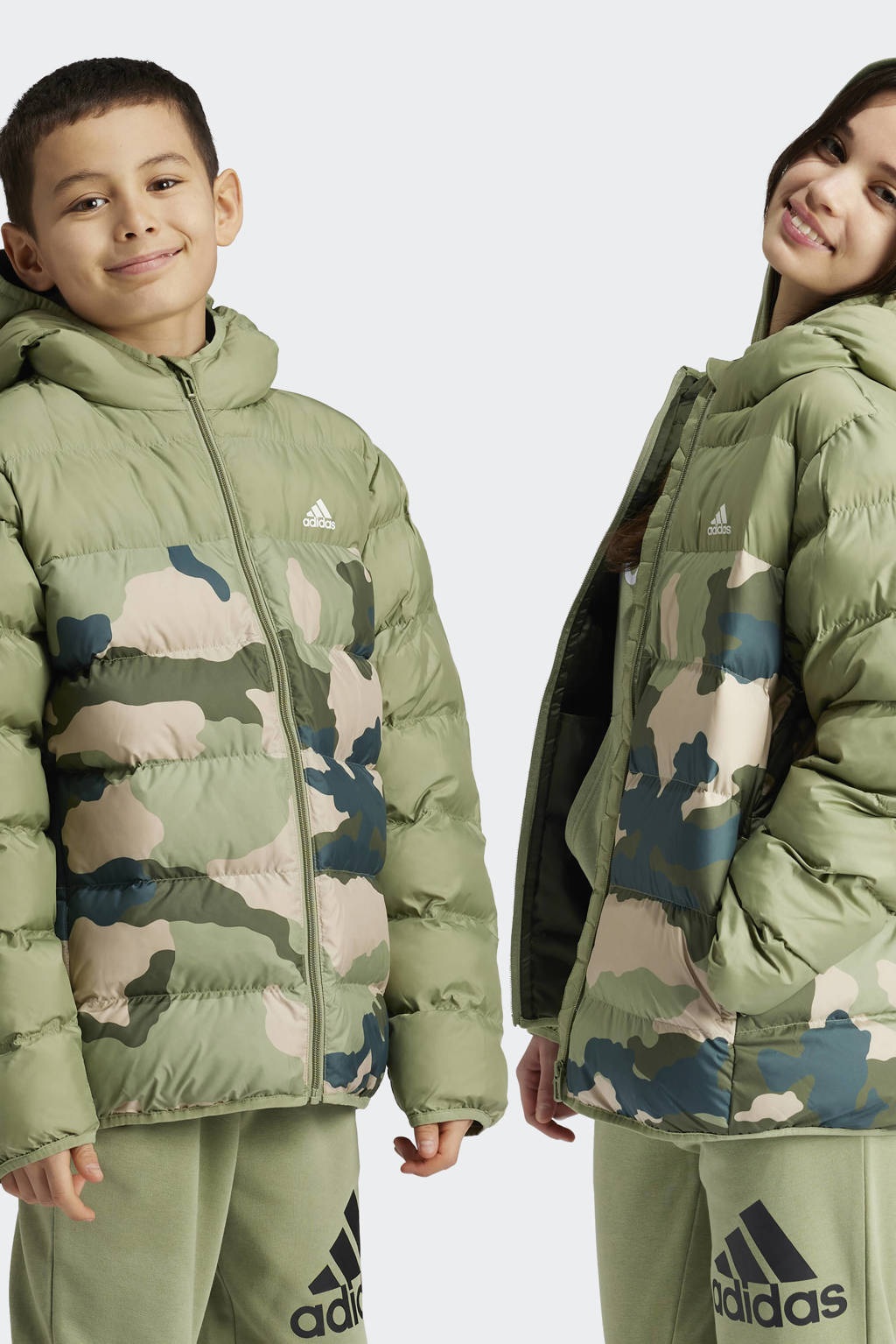 adidas jack lichtgroen/groen/roze
