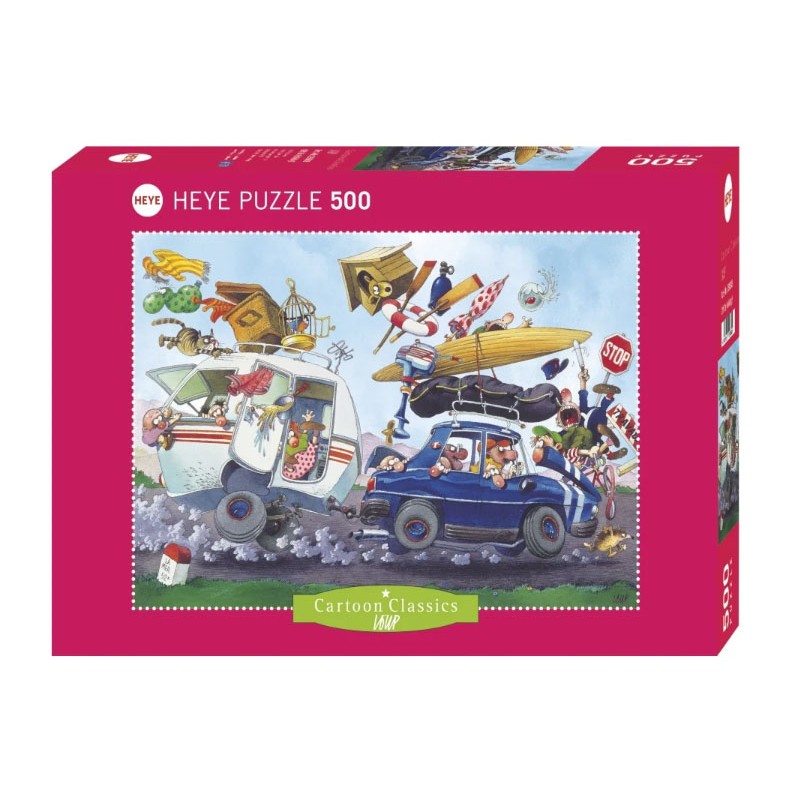 Puzzle 500 pièces - Cartoon Classics - Off On Holiday
