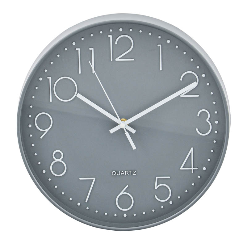 Horloge murale grise