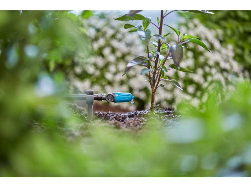 GARDENA Regulierbarer Endtropfer Micro-Drip-System 0-15l/h, Für eine punktuelle Bewässerung bei Pflanzen mit unterschiedlichem Wasserbedarf