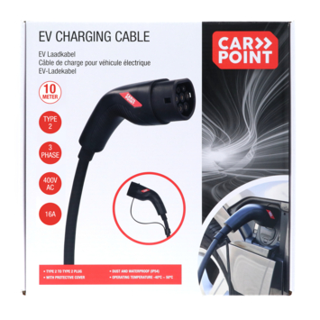 Carpoint laadkabel elektrische auto type 2 - 2 16a 3ph 10 meter