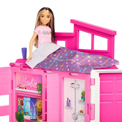 Barbie Lekesett med Dukke Getaway House