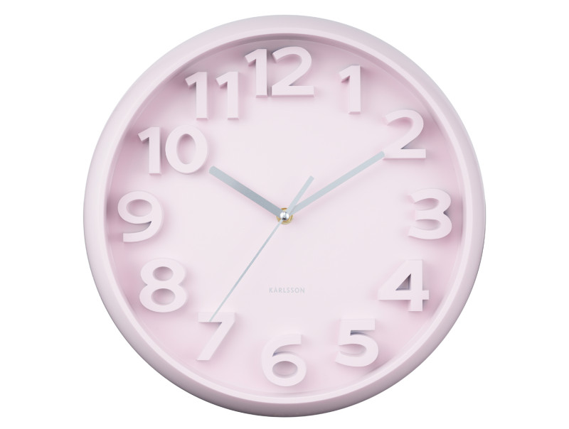 Wall Clock Elevated Classic Numbers KA6052BL Misty blue