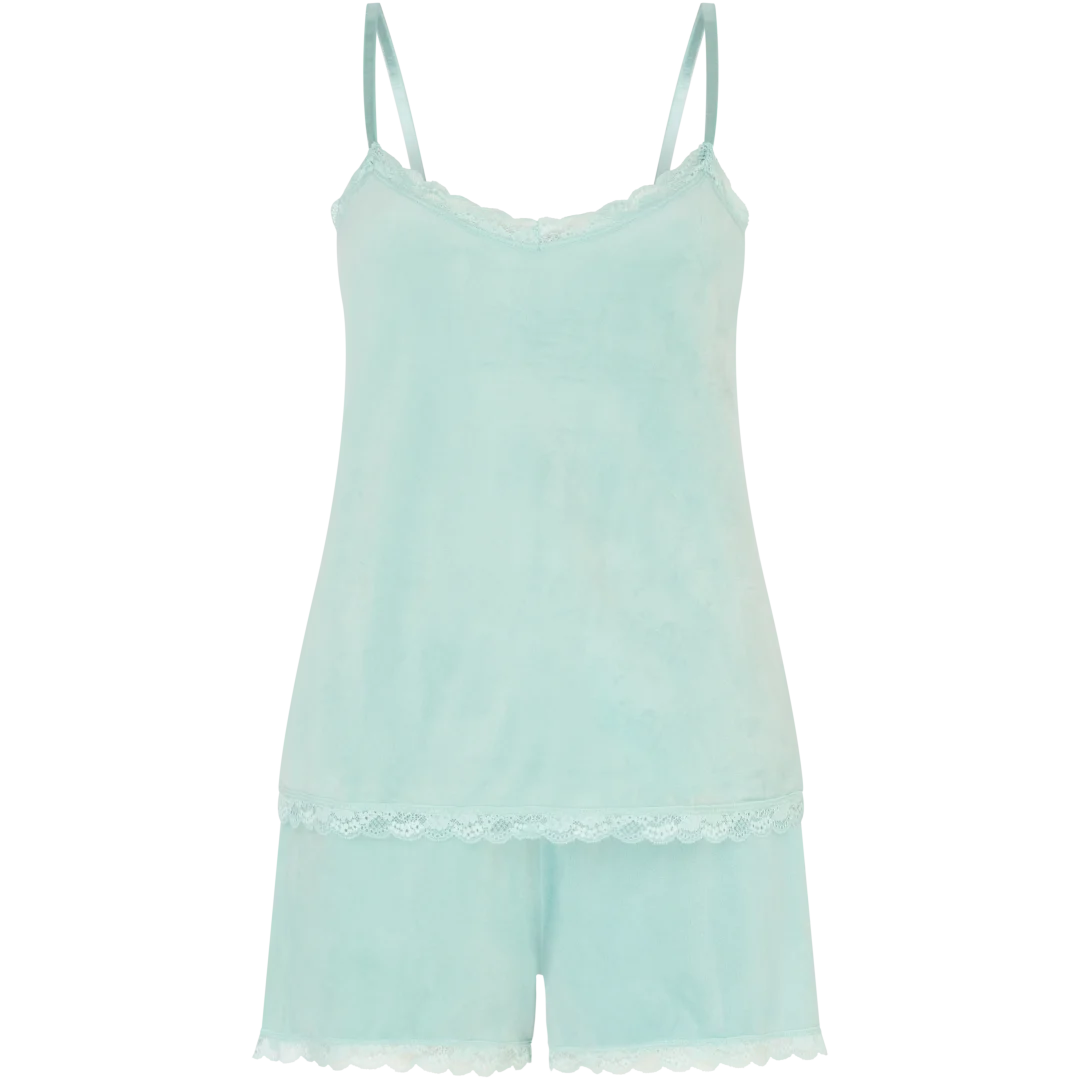 Velvet shortama Maten S - XL | diverse kleuren