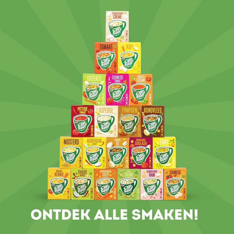 Unox Champignon Crème Cup-a-Soup - 12 X 3 X 175 ml - Voordeelverpakking