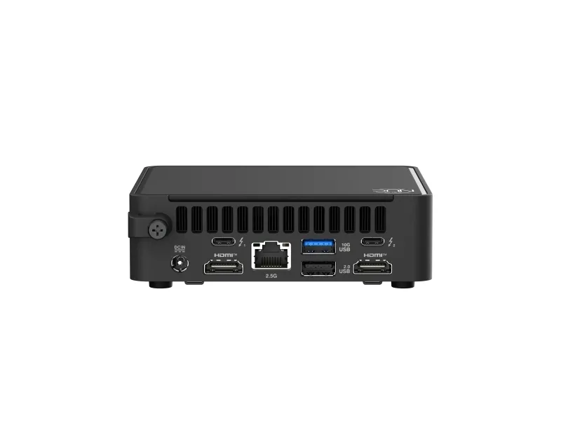 ASUS NUC 15 Pro Slim Kit RNUC15CRKI300002 - Barebone - mini PC 1 x Core 3 100U / op til 4.7 GHz - RAM 0 GB - Intel Graphics - IEEE 802.11ax (Wi-Fi 6), IEEE 802.11be (Wi-Fi 7), Bluetooth 5.4 - sort