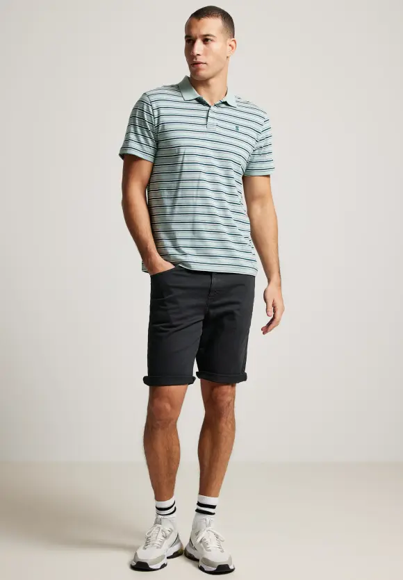Colored Jeansshorts - Black