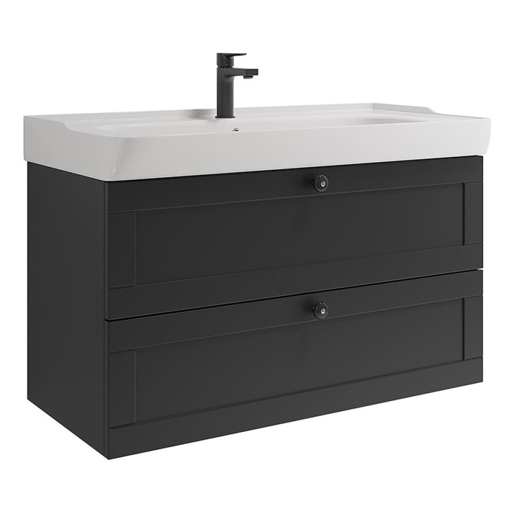 BADEROMSMØBEL CAMARGUE SKÄRGÅRD RAMME SVART 100CM