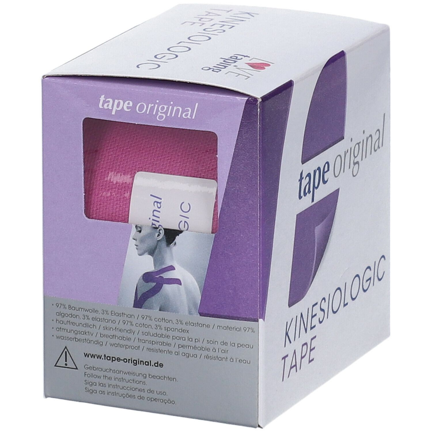 Kinesio tape original Kinesiologic Tape violett  5 cm x 5 m