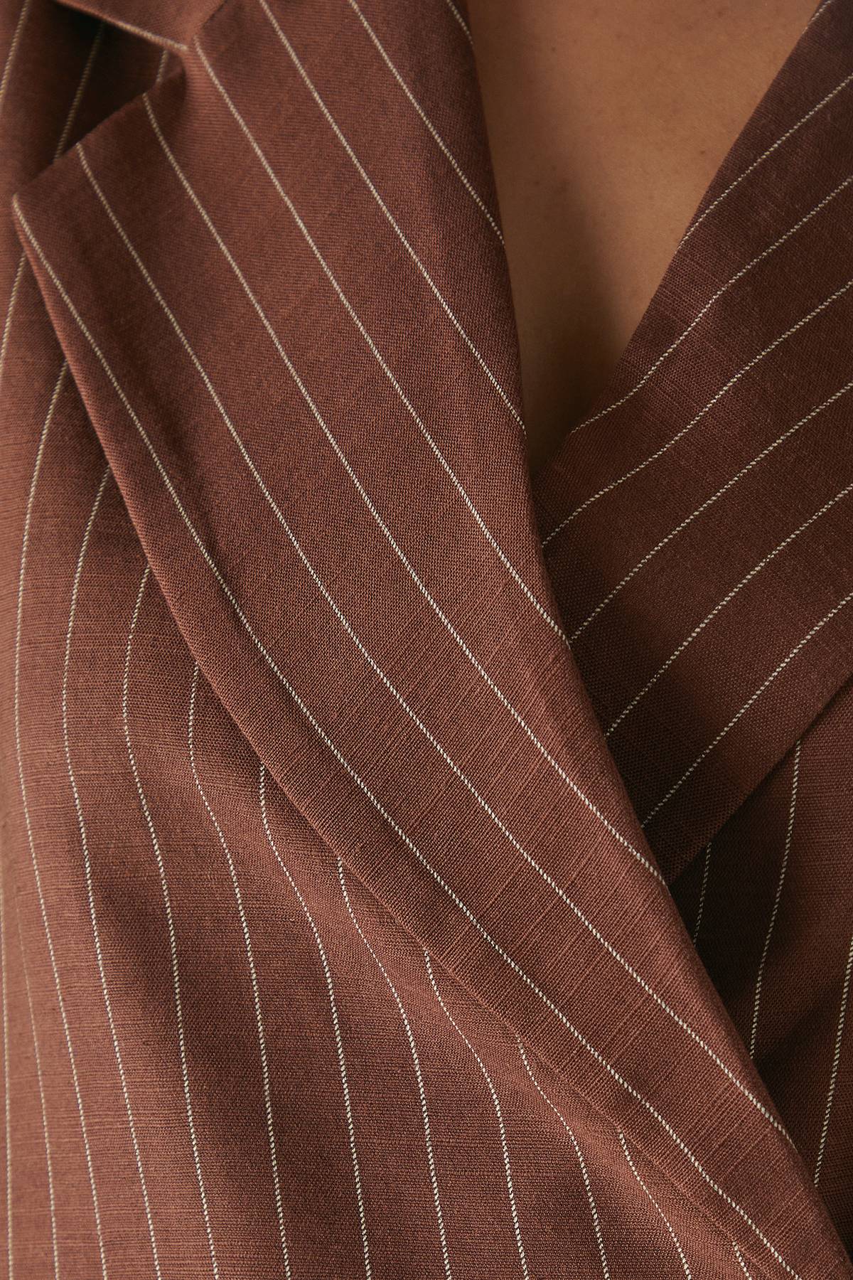 Warehouse Blazer Rayé Aspect Lin