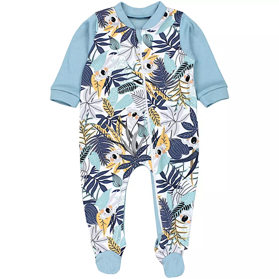 TupTam Baby Unisex Schlafstrampler mit Fuß 3er Pack mint