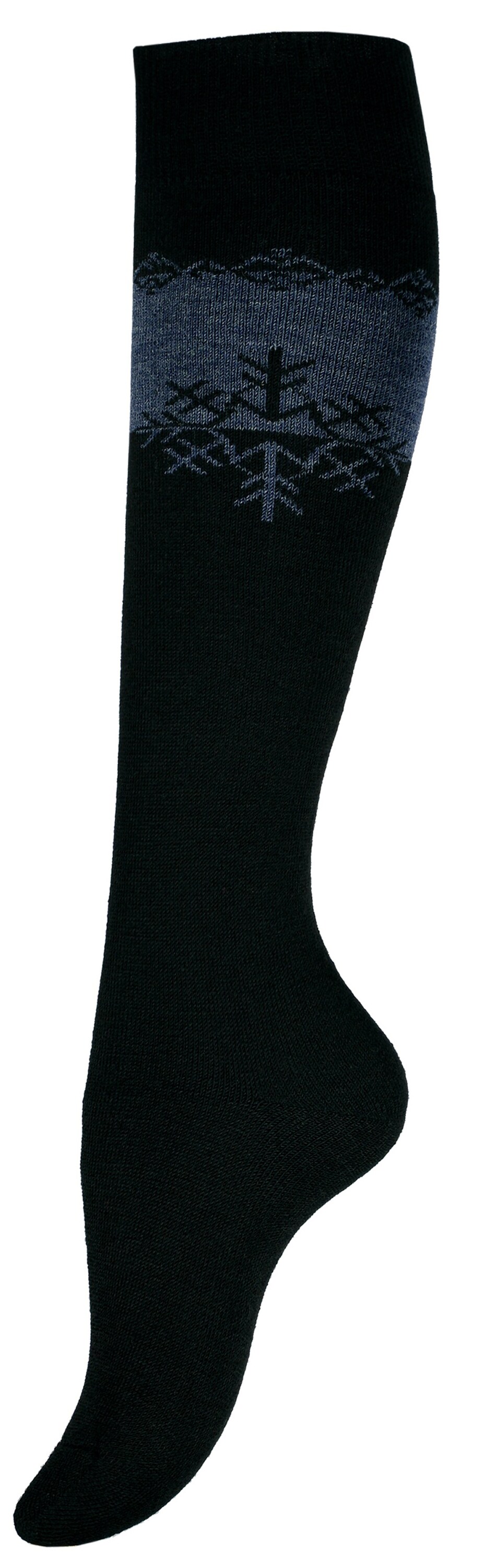Cotton Prime® THERMO Kniestrümpfe 3 Paar, Eiskristall-Muster