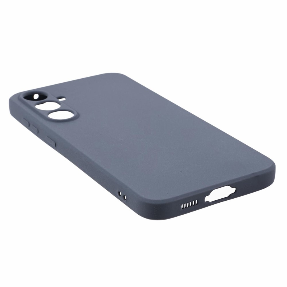 Samsung Galaxy S23 FE Gummi Case Hülle mit Kameraschutz - Blaugrau (Matt)