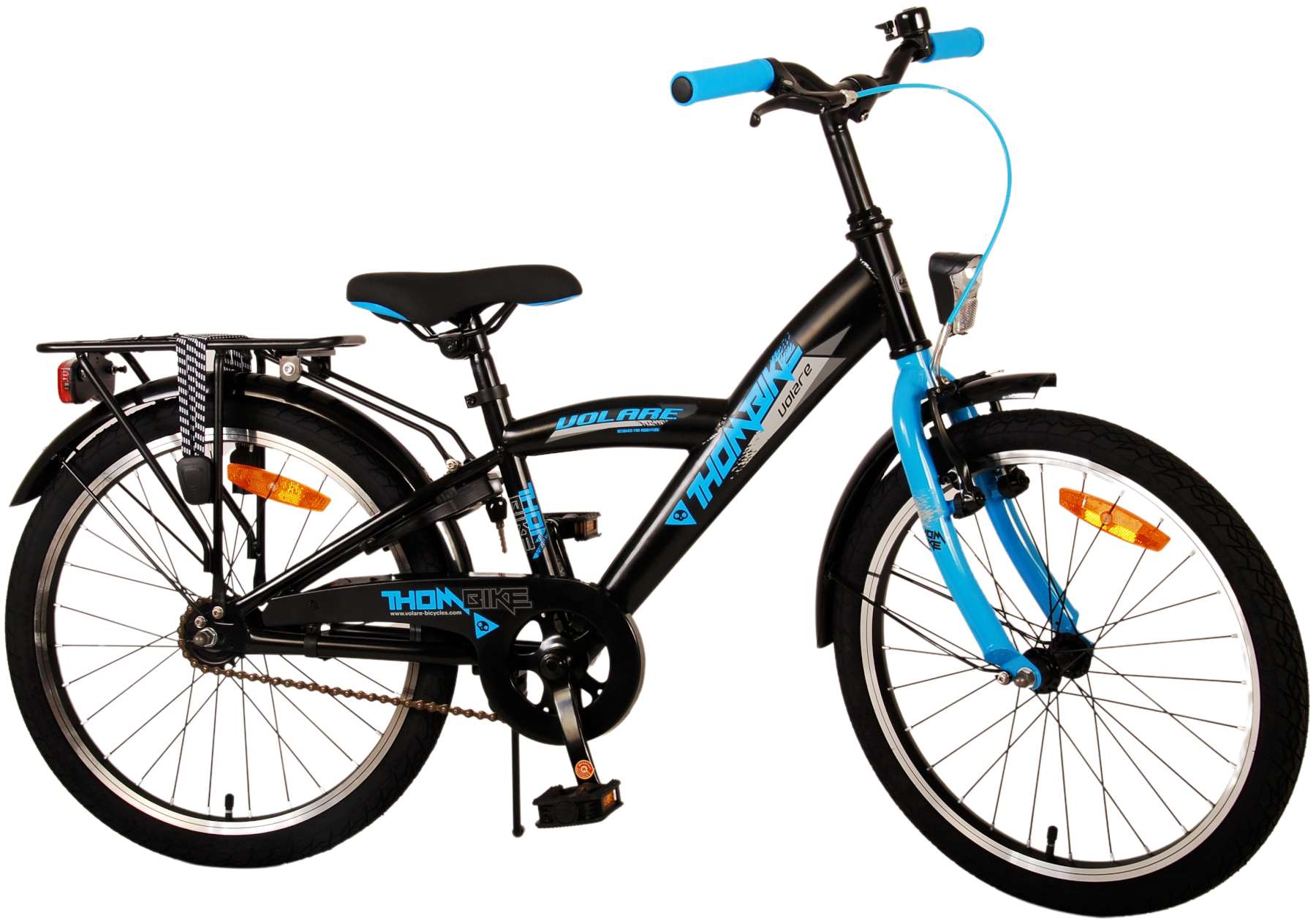 TPFSports Thombike Kinderfahrrad - Jungen - 20 Zoll - Rücktritt + Handbremsen - Schwarz/Grün