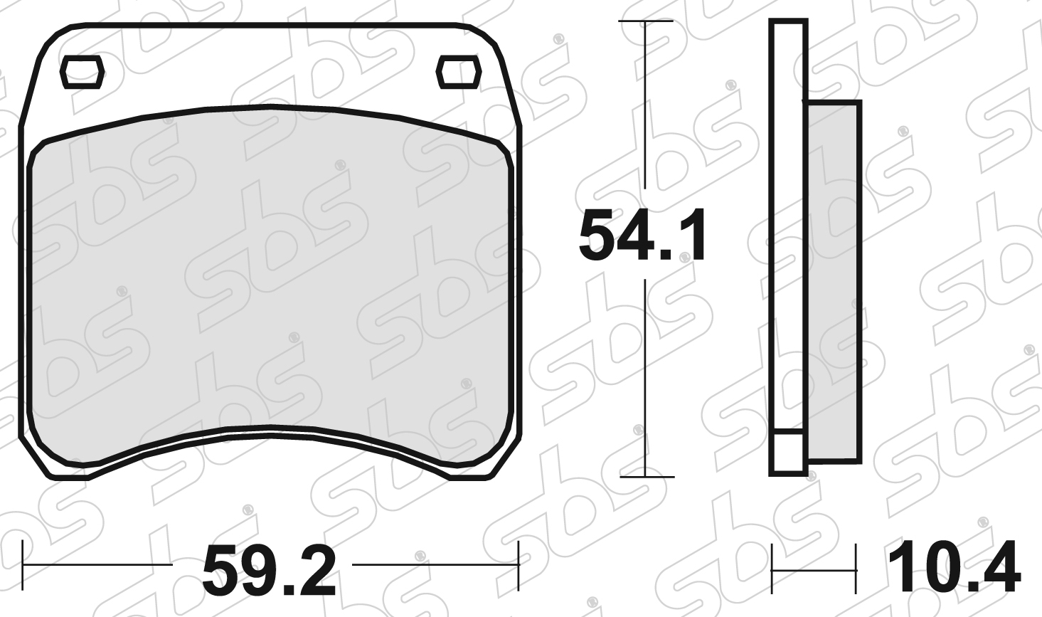 SBS - Plaquettes de frein 523 HF