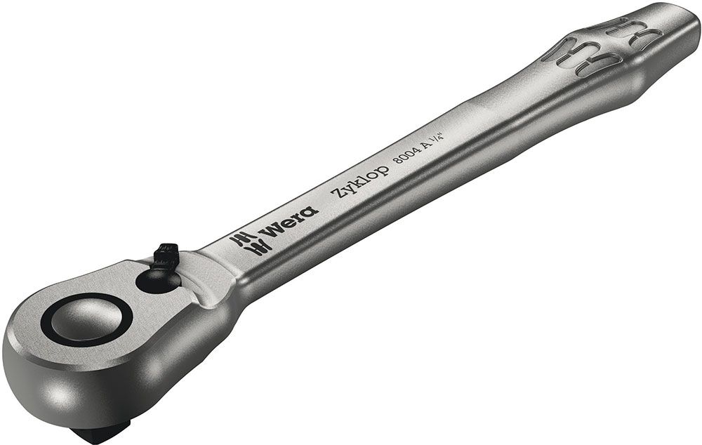 Wera 8000 A Zyklop Metal Knarre mit Umschalthebel mit 1/4