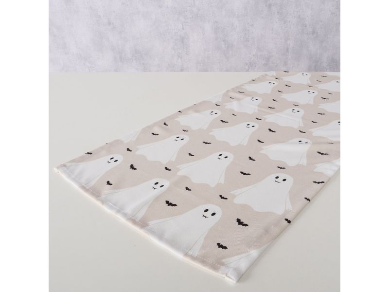 Boltze Tischläufer Ghostie Textil, 140 x 40 cm Bedruckte Motiv-Tischdecke