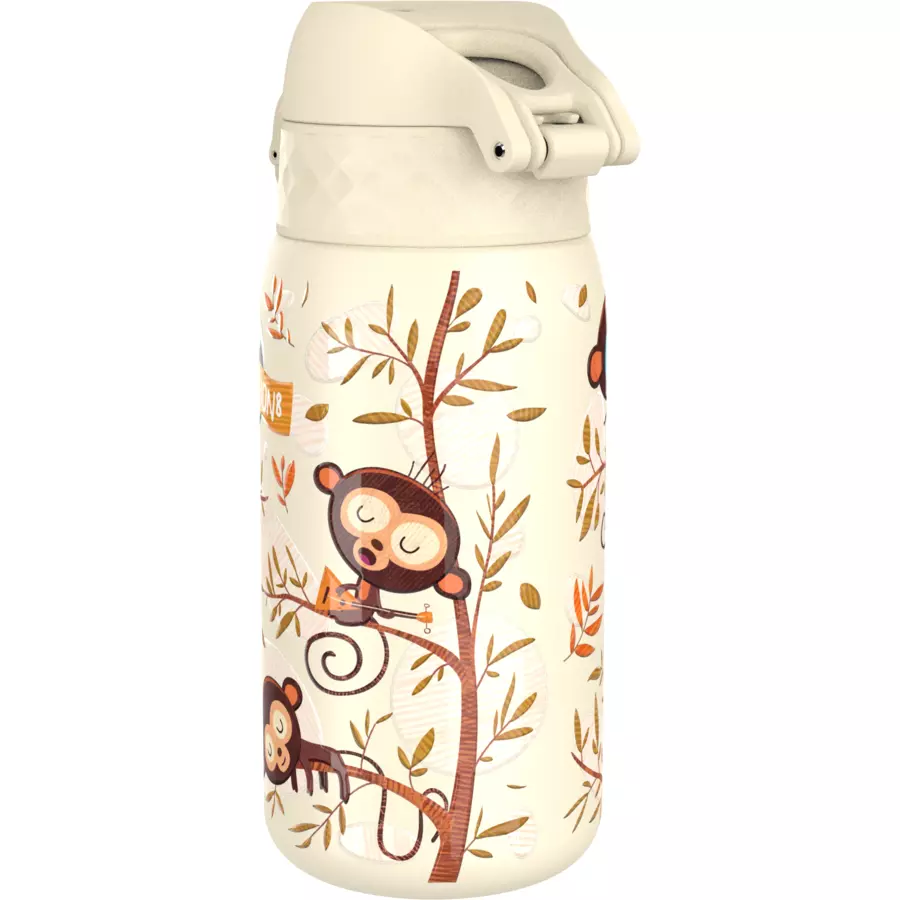 ion8 Kinder-Wasserflasche Edelstahl 400 ml beige