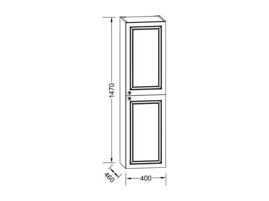Pack plan vasque suspendu 3 trous JACOB DELAFON Cléo 1889 + colonne droite + siphon chromé