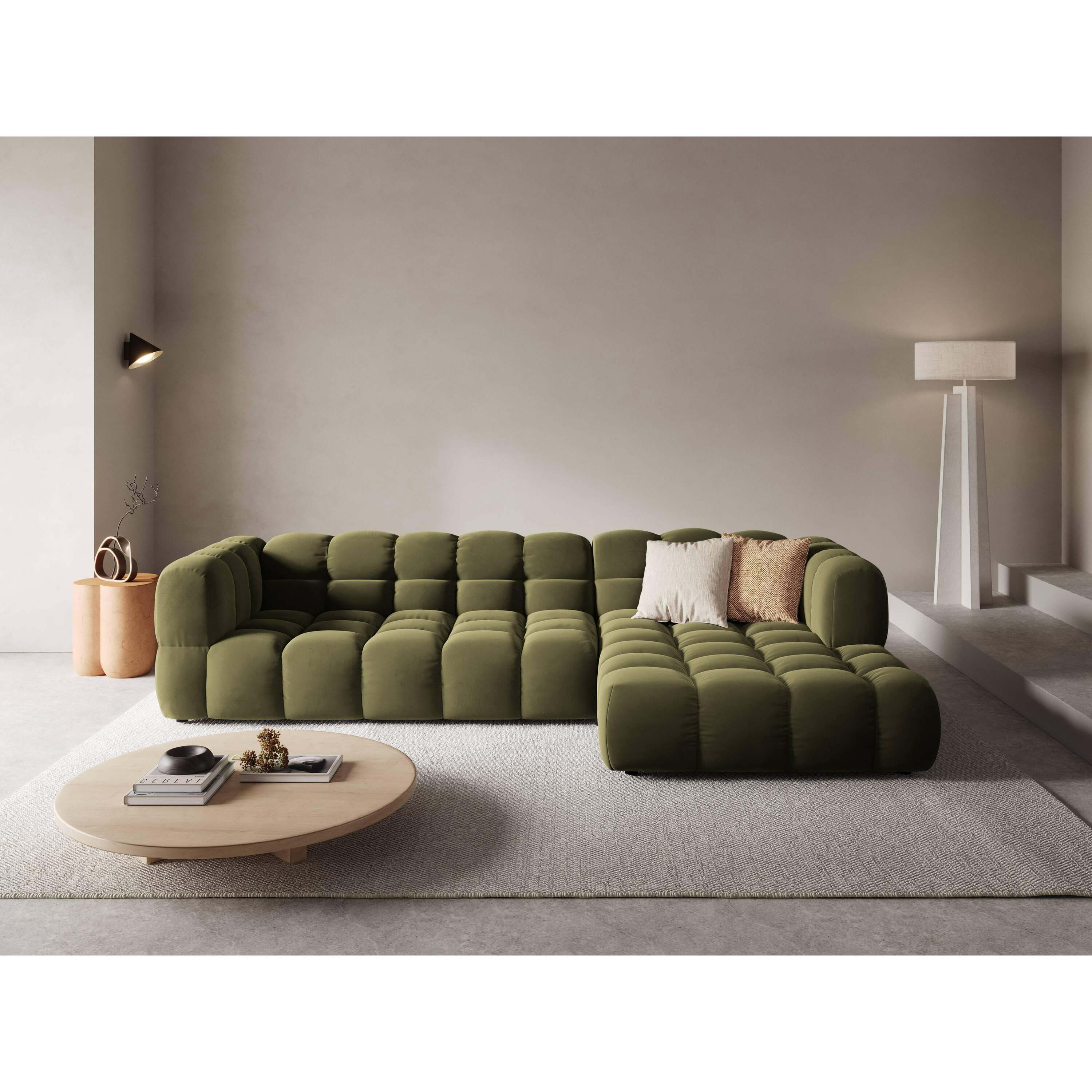Cosmopolitan Design Sky 4-zits Hoekbank Rechts - Lichtgroen