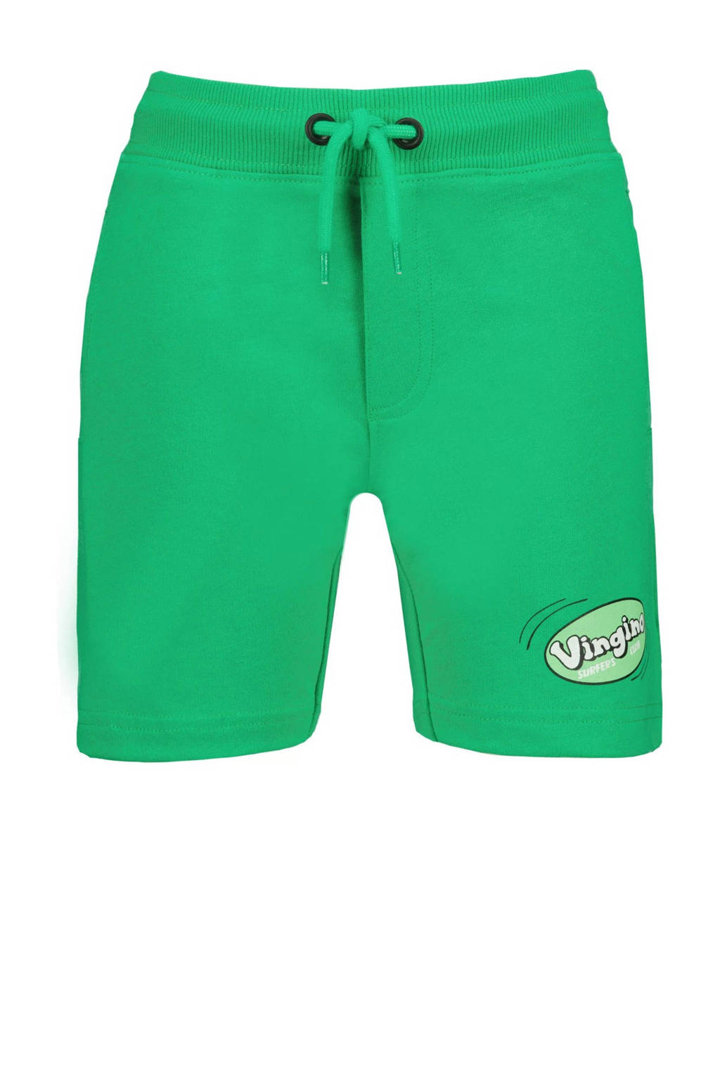 Vingino sweatshort ROMAN met printopdruk kikkergroen