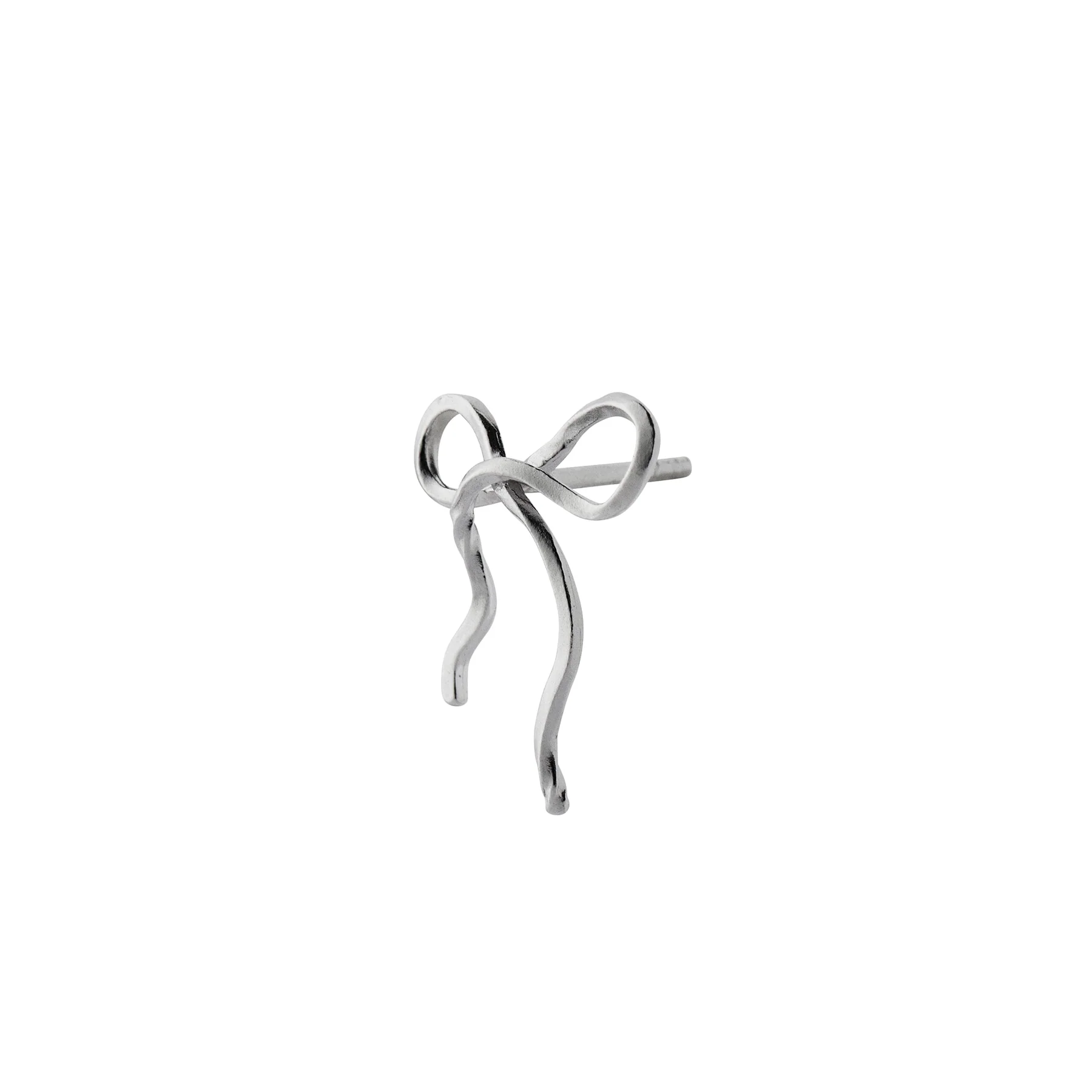 Stine A Flow Bow Earring Silver