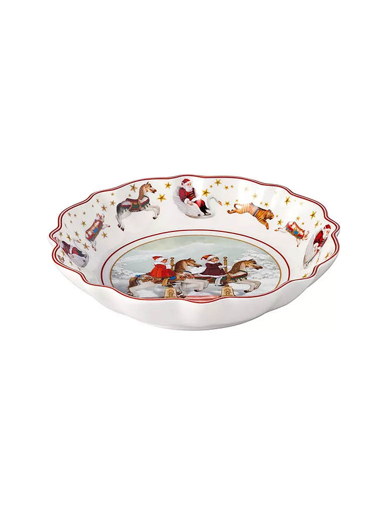 VILLEROY & BOCH Jahresschale klein 2024 16cm ANUAL CHRISTMAS EDITION bunt
