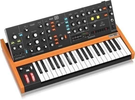 Behringer POLY D, Analog synthesizer, Dreje, Sort, DC