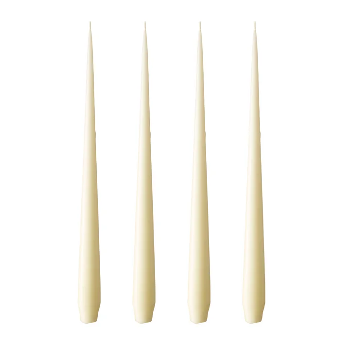 ester & erik - Peitschenkerze, 32 cm, No. 17, buttermilk / matt (4er-Set)